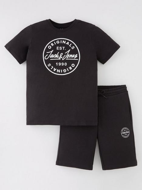 jack-jones-junior-boys-more-short-and-t-shirt-set-tap-shoe-black