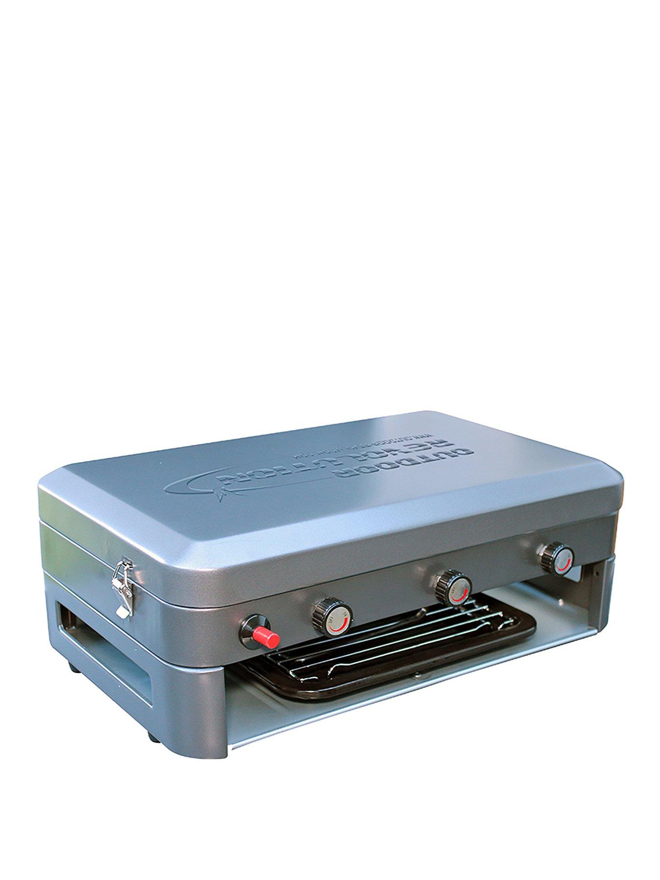 OUTDOOR REVOLUTION Twin Burner Gas Stove & Grill (Screw Fitting Gas