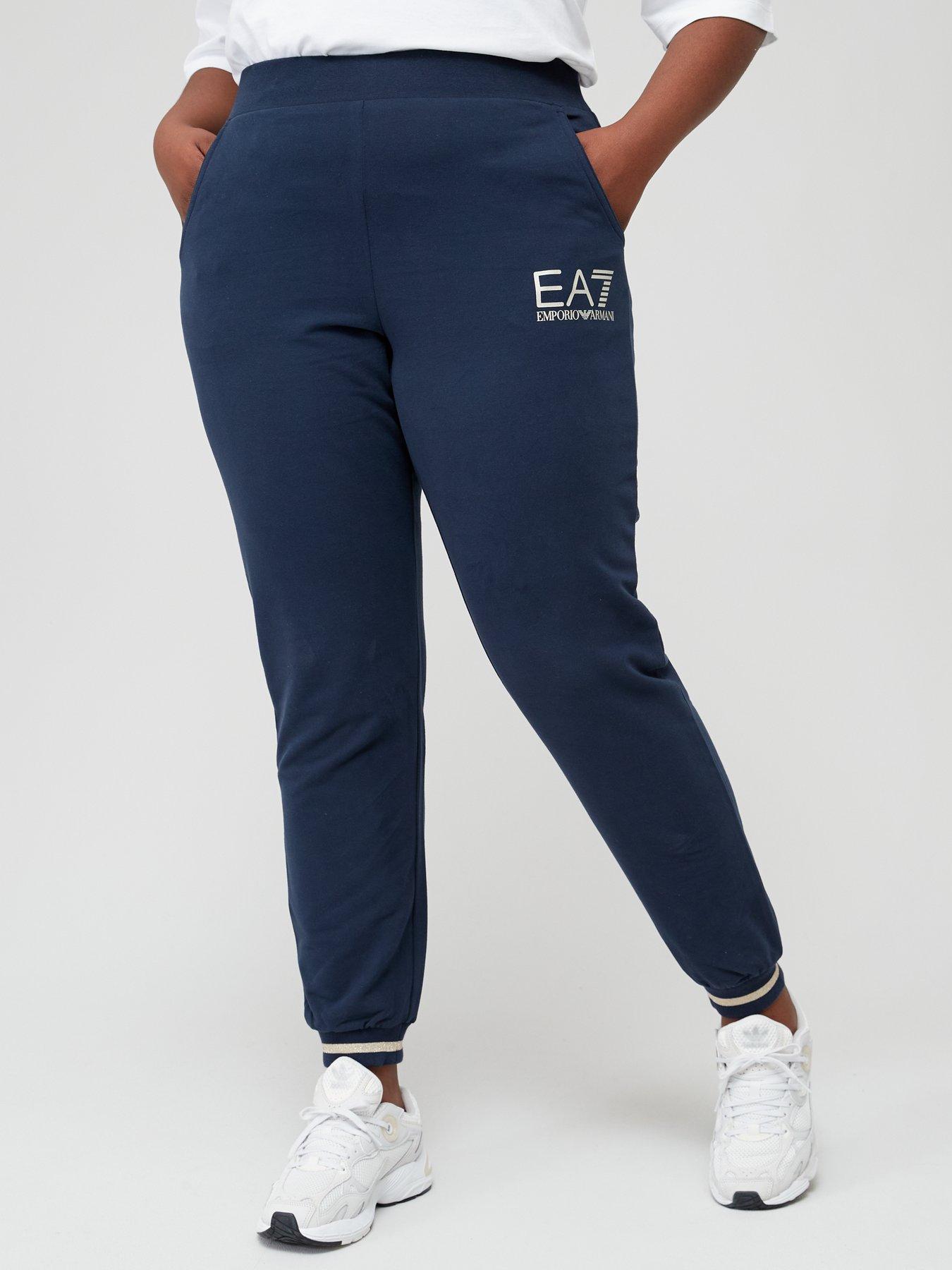 EA7 Emporio Armani Plus Size Logo Jogger Navy littlewoods