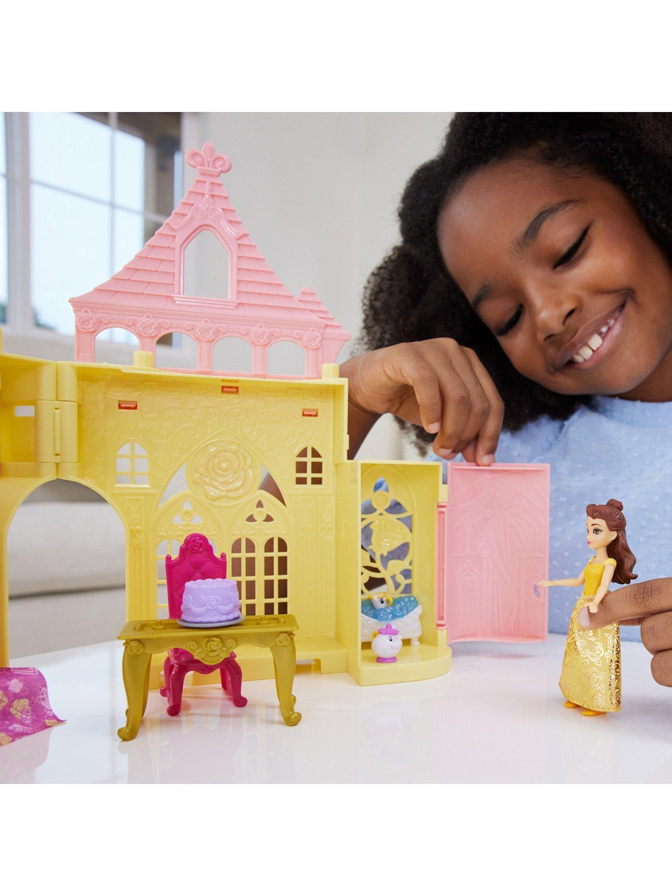 Beauty and the beast deluxe castle clearance playset