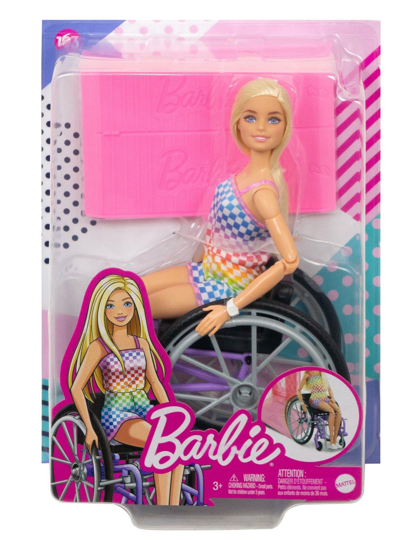 Image 6 of 6 of Barbie Fashionista Doll #193 with Wheelchair &amp; Ramp