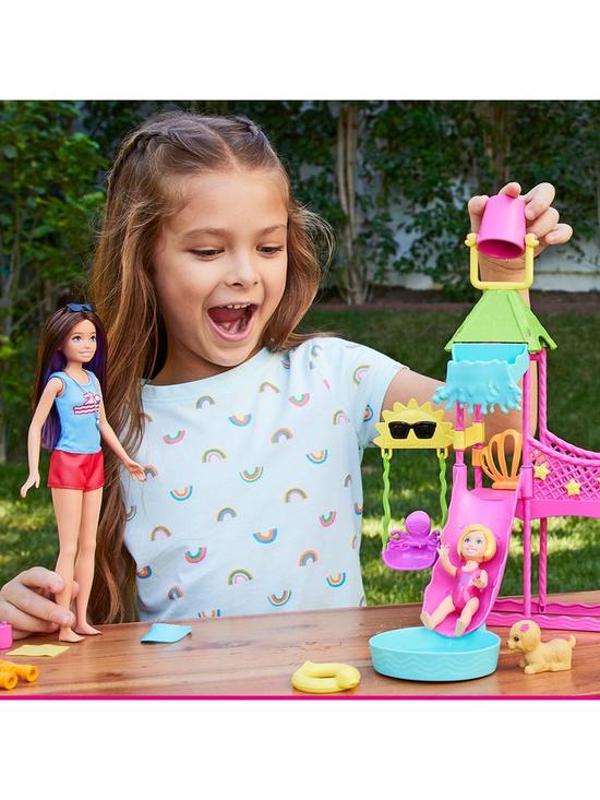 back image of barbie-skipper-first-jobs-water-park-playset-and-doll