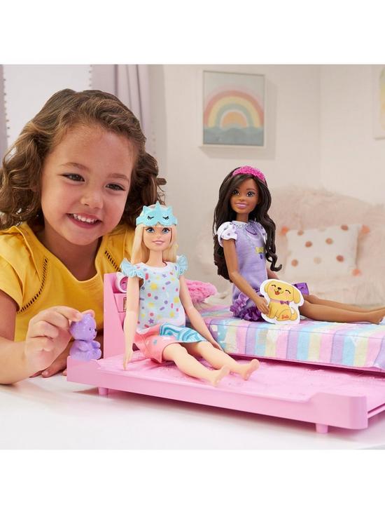 back image of barbie-my-first-barbie-bedtime-furniture-playset-and-accessories