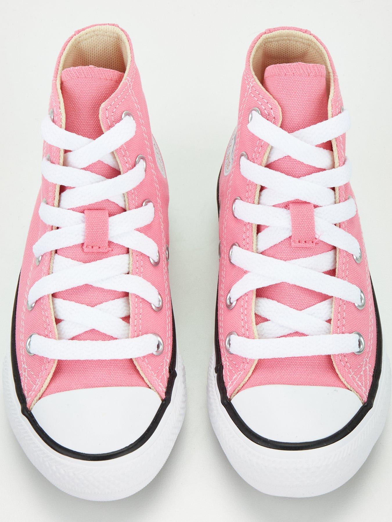 Converse Kids Girls Hi Top Trainers Pink Littlewoods