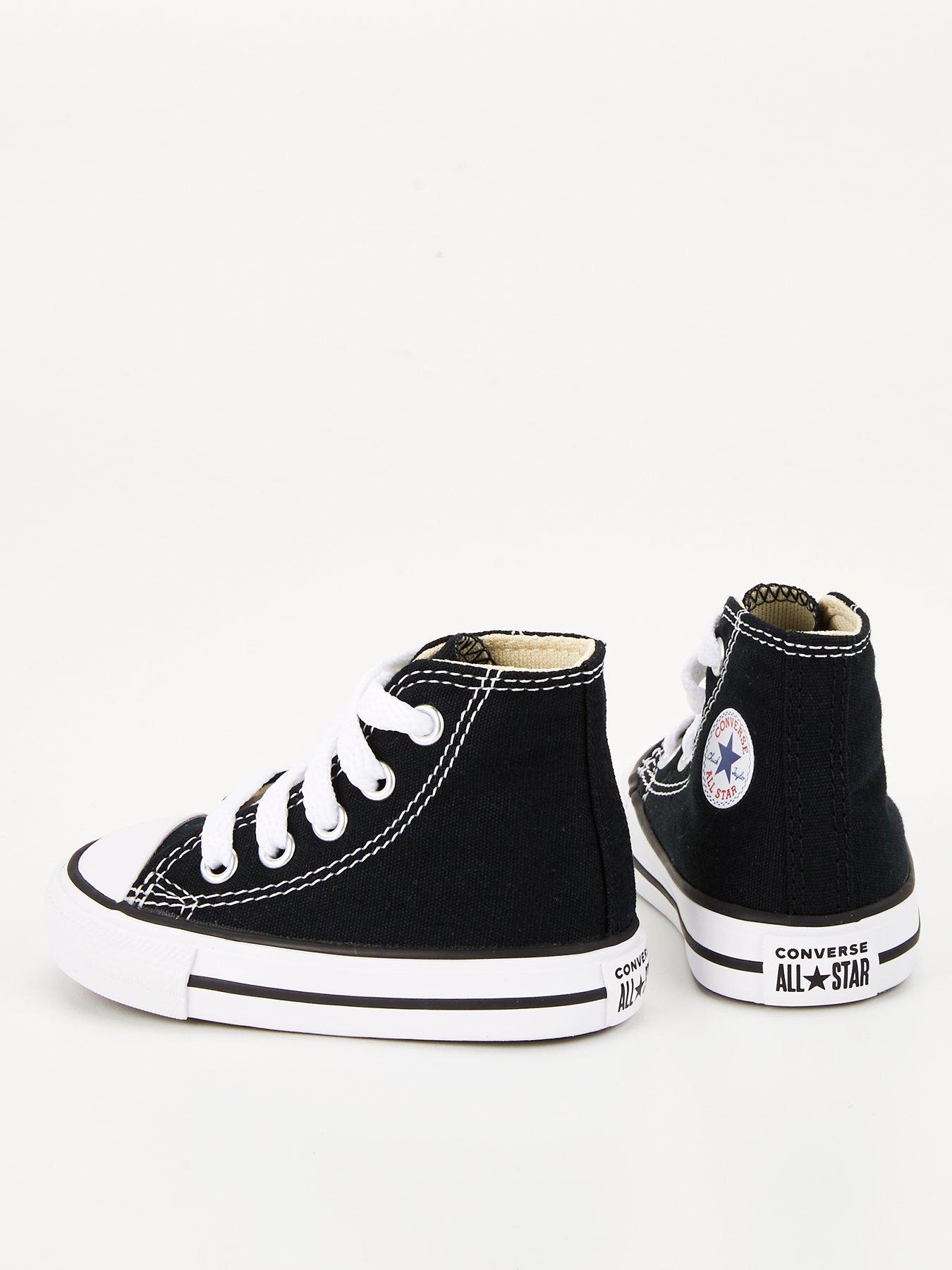  image of converse-infant-unisex-hi-top-trainers-black