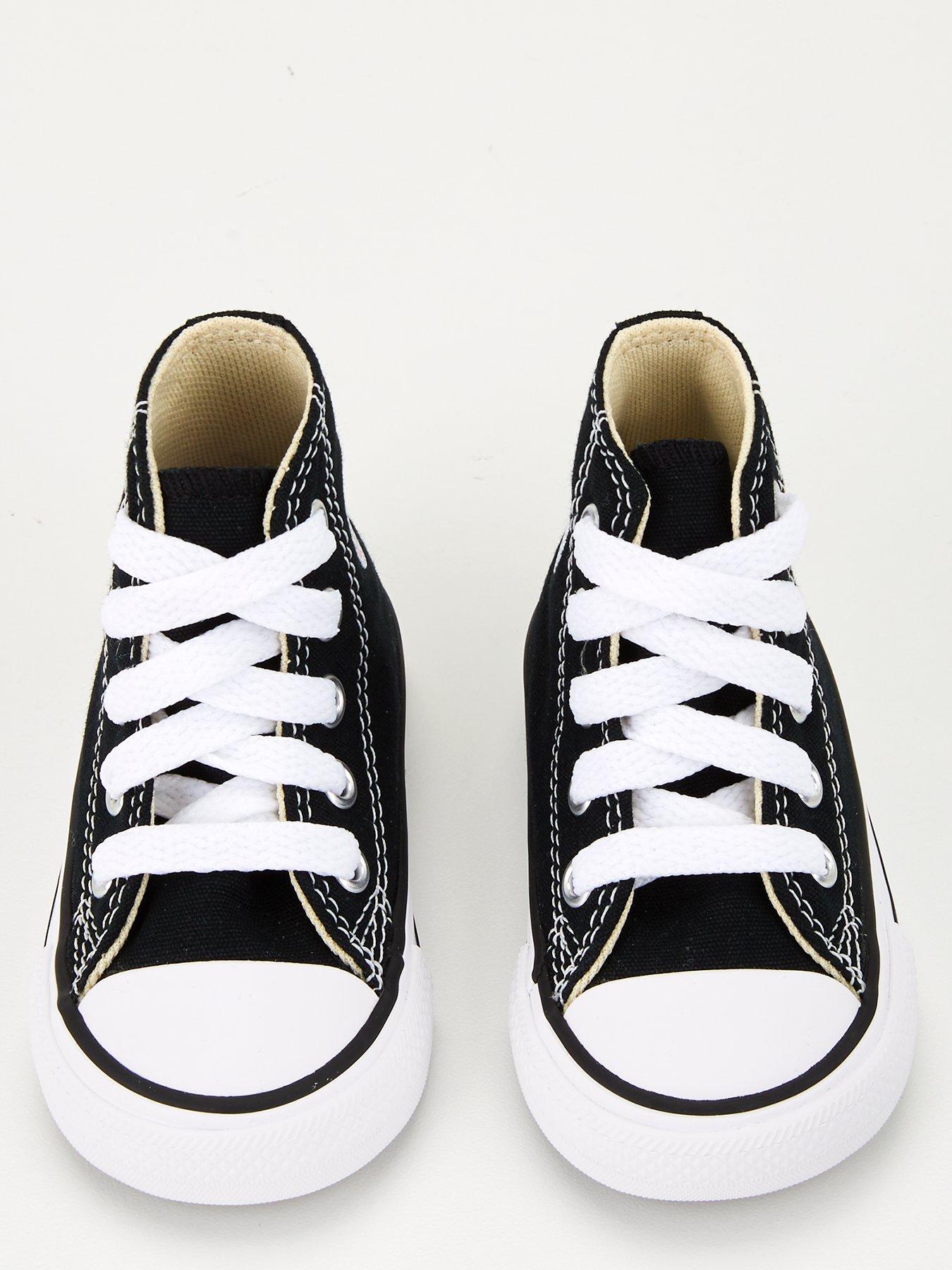  image of converse-infant-unisex-hi-top-trainers-black