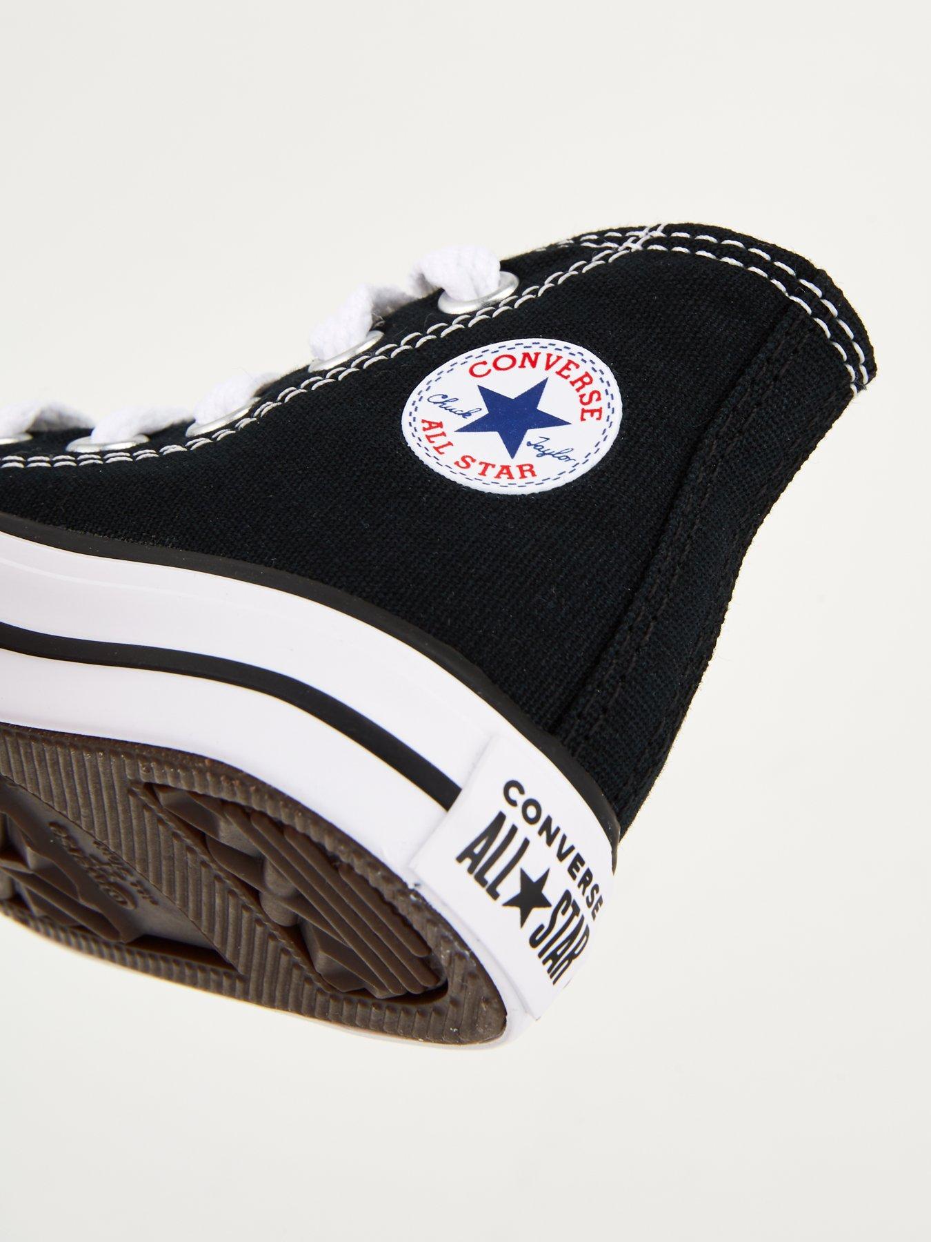  image of converse-infant-unisex-hi-top-trainers-black
