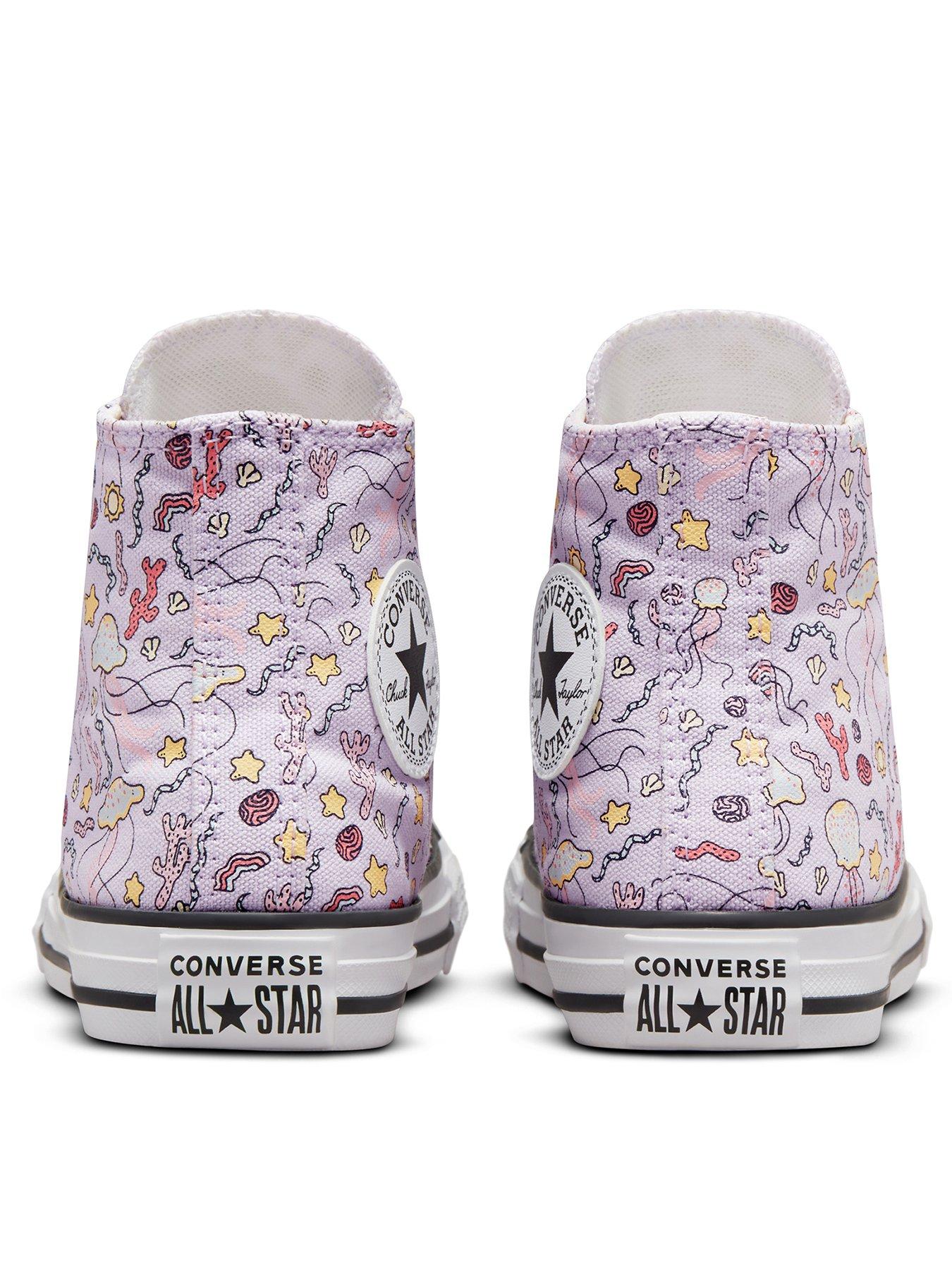 Purple converse hot sale for kids