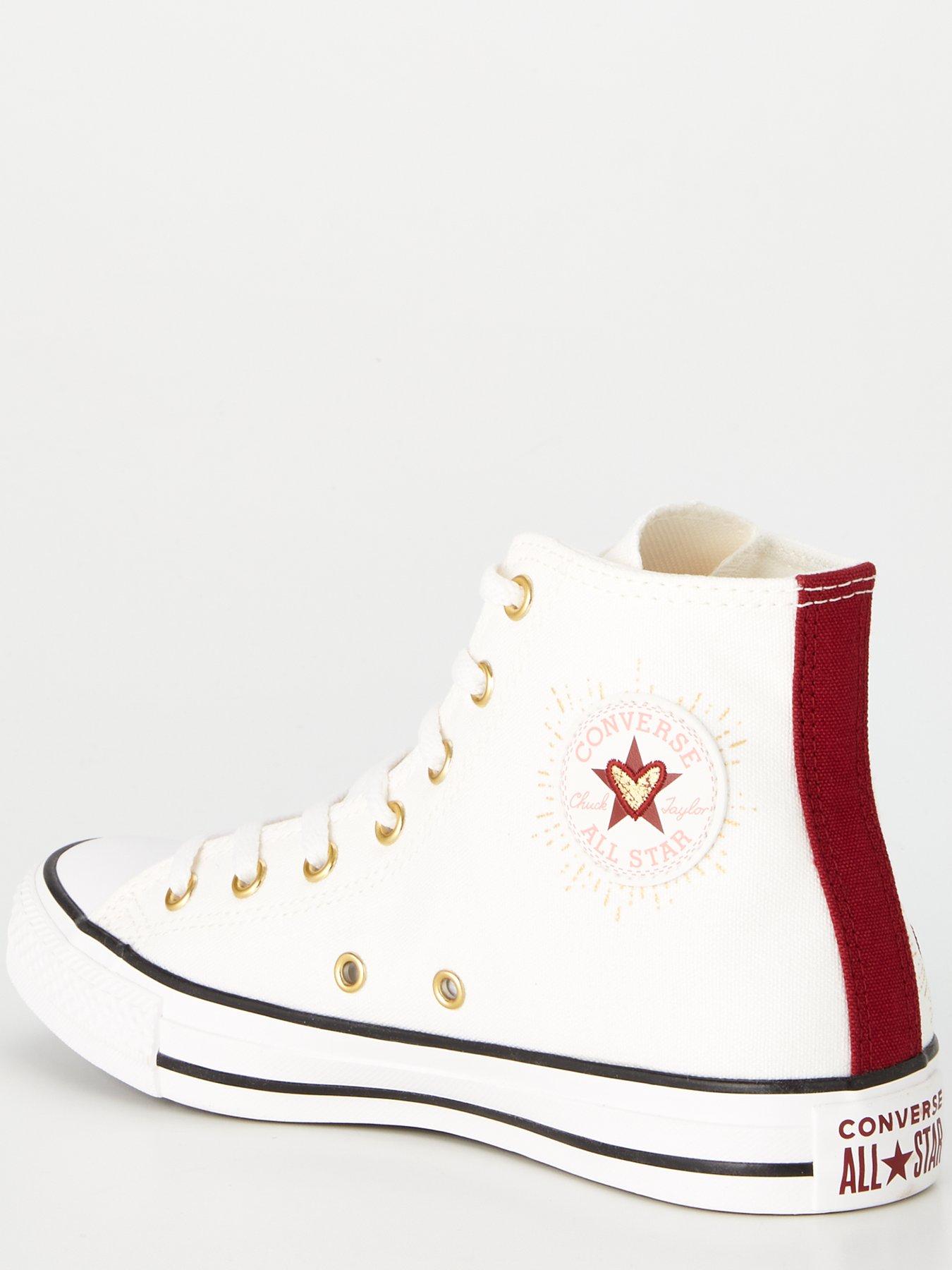 Converse Chuck Taylor All Star Valentines Day Junior Girls Hi Trainers