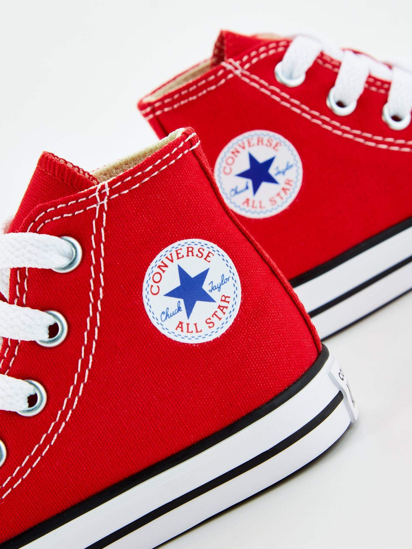  image of converse-infant-hi-top-trainer-red