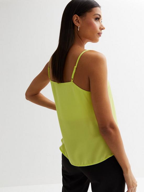 stillFront image of new-look-lace-trim-cami-green