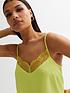  image of new-look-lace-trim-cami-green