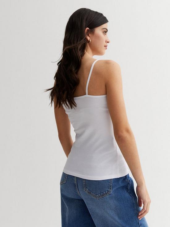 stillFront image of new-look-white-jersey-scoop-neck-cami