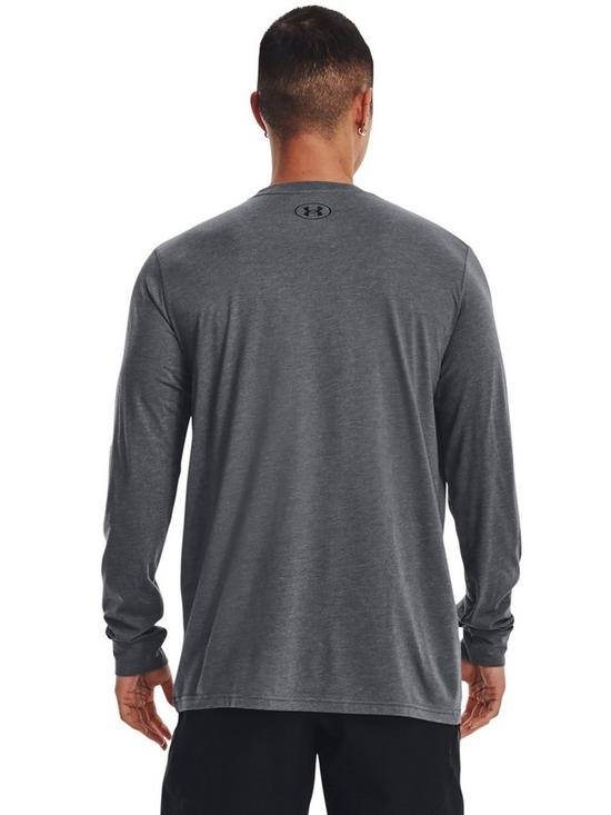 stillFront image of under-armour-training-sportstyle-left-chest-long-sleeve-t-shirt-grey
