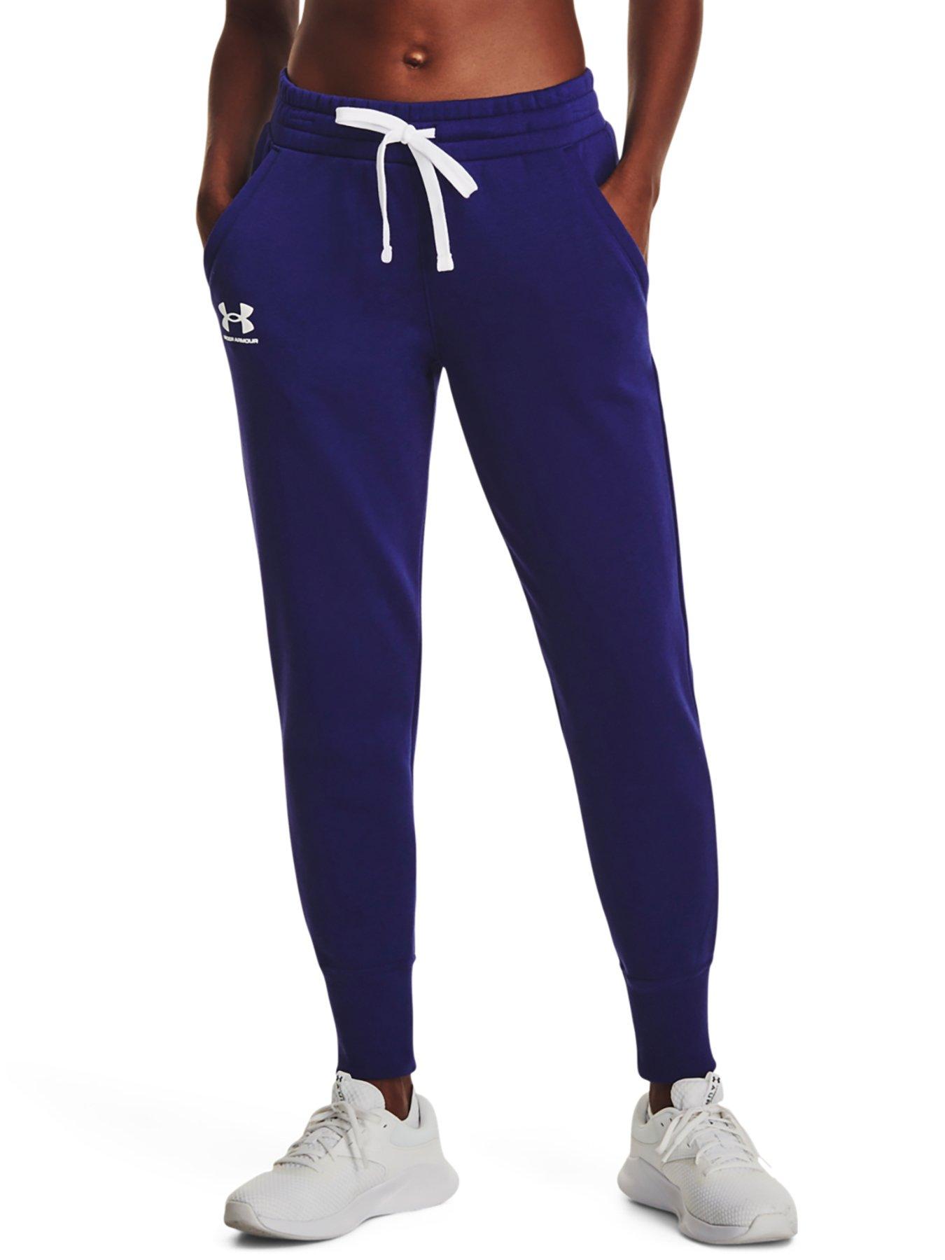 UNDER ARMOUR WOMEN'S RIVAL FLEECE JOGGERS - BLACK