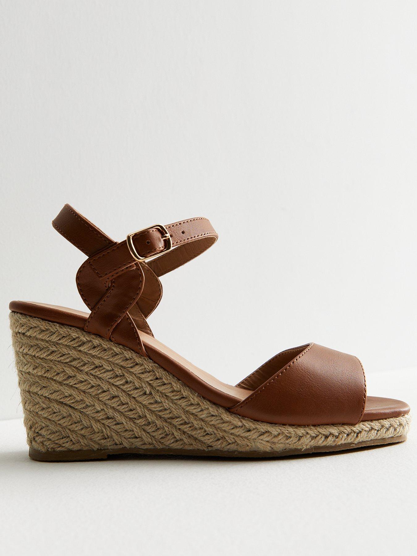 Tan sandals wide online fit