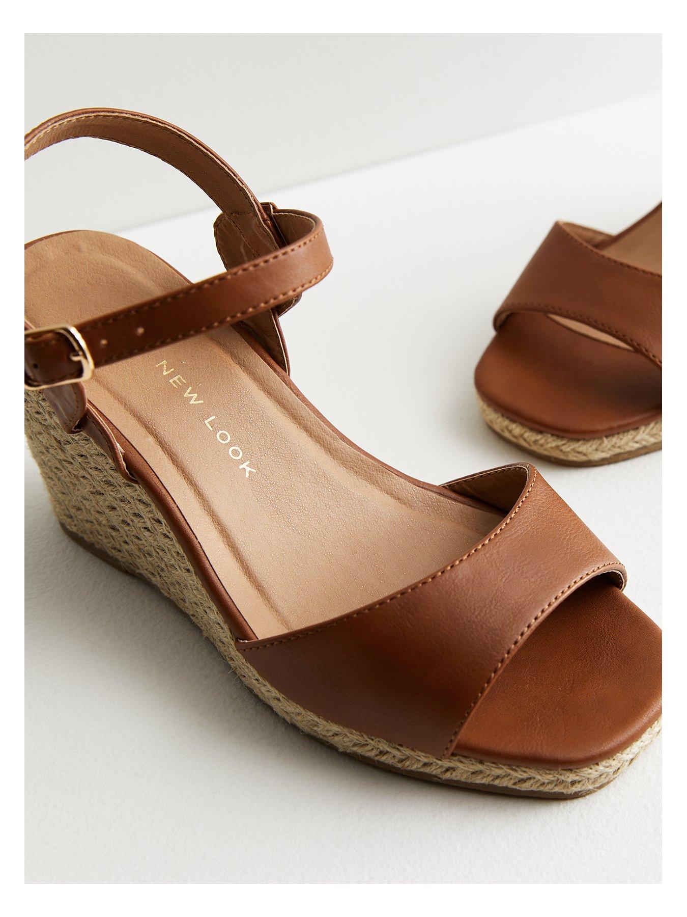 New look hot sale tan sandals