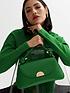  image of new-look-green-leather-look-knot-strap-shoulder-bag