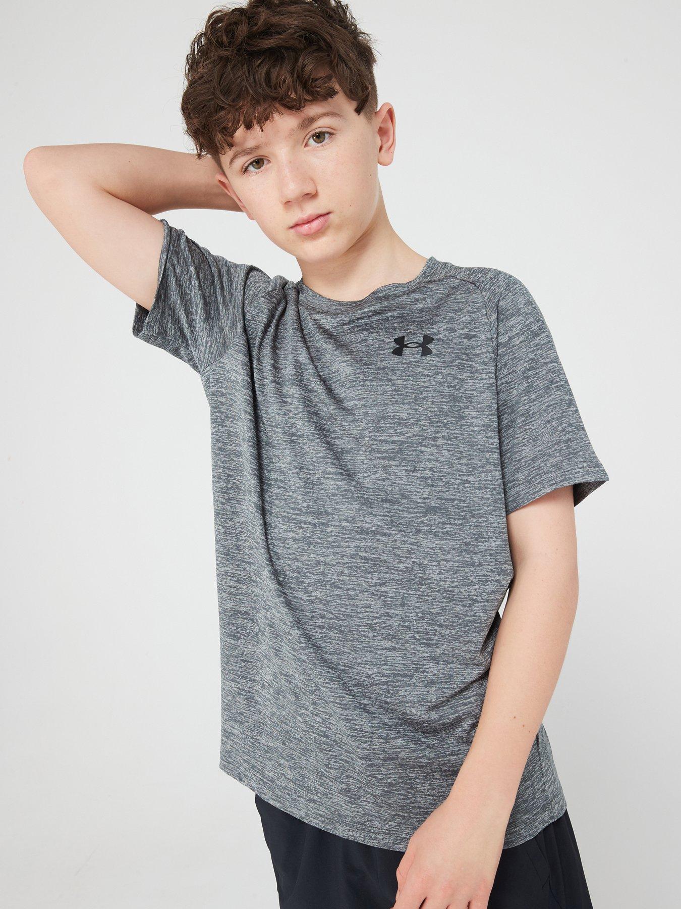 undefined Older Boys Tech 2.0 Short Sleeve T-Shirt - Grey