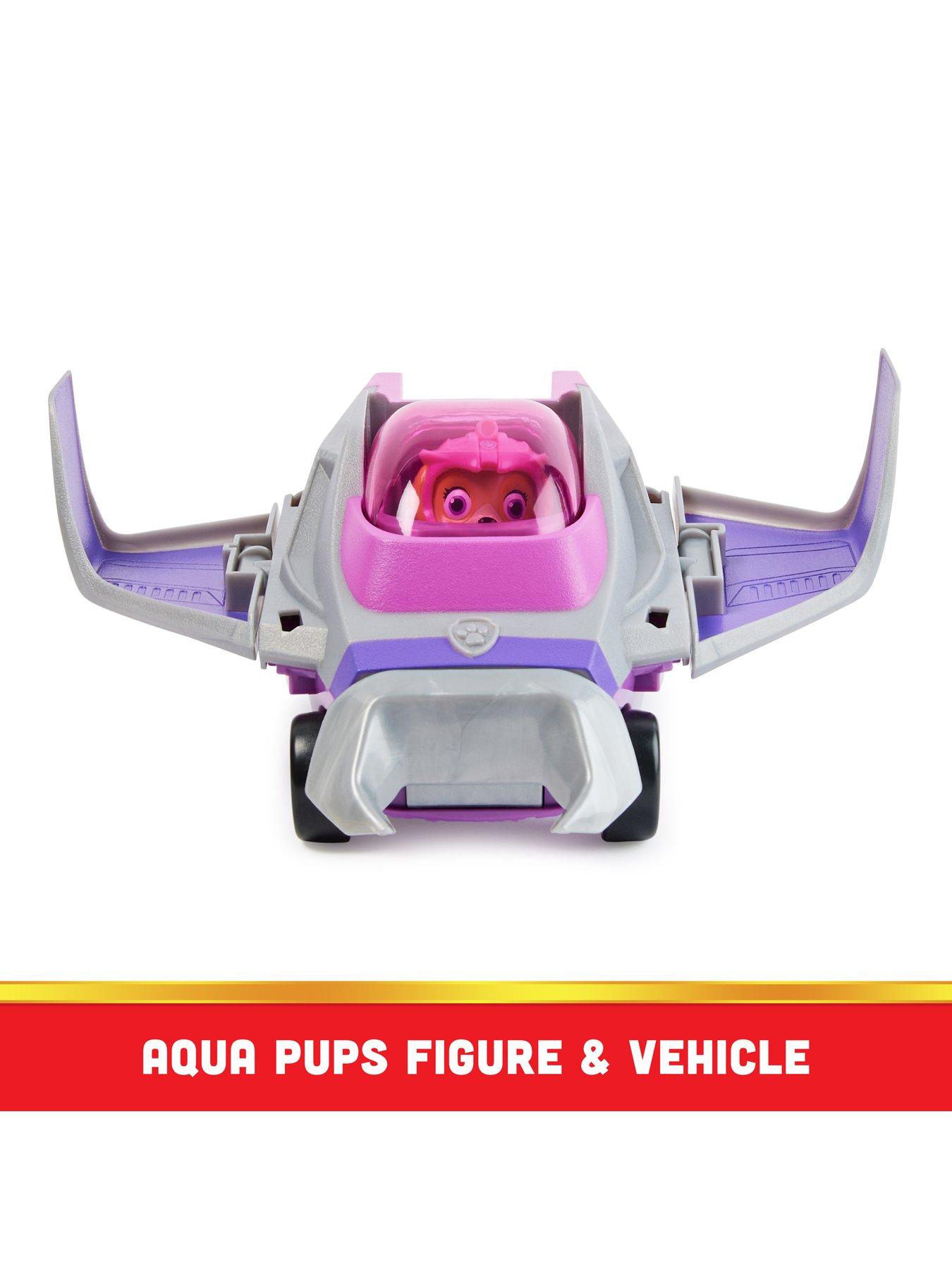 PAW Patrol Aqua Pups, Rubble Transforming Vehicle with Figure for Kids Ages  3 and up