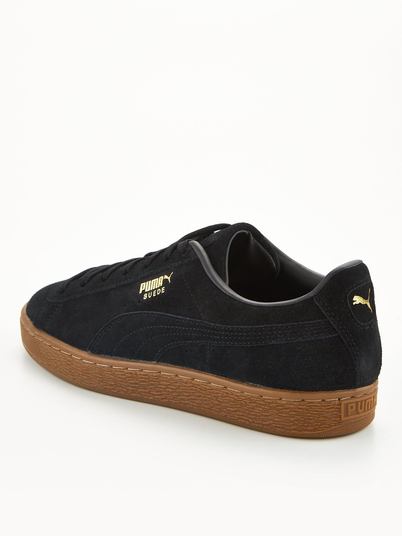 Puma suede hot sale gum bottom