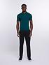  image of river-island-short-sleeve-muscle-ribbed-knitted-polo