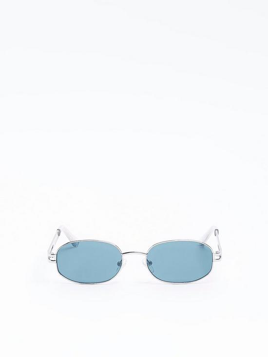back image of river-island-90s-metal-round-sunglasses-silver