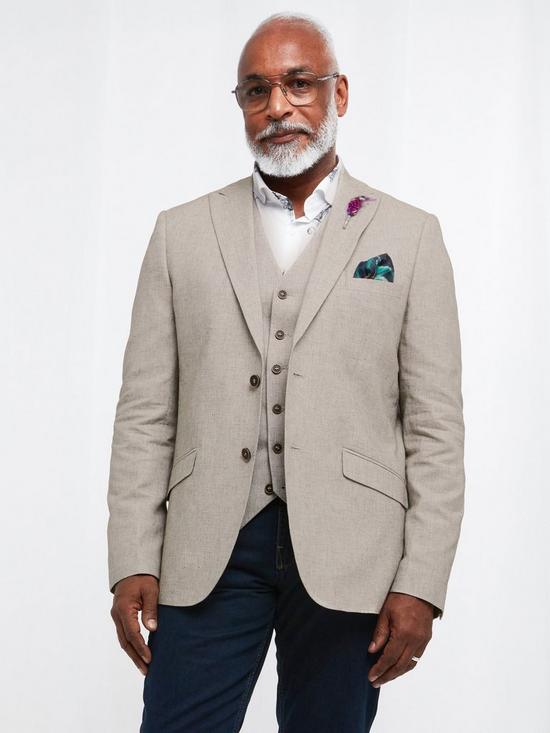 front image of joe-browns-stand-out-summer-blazer-natural