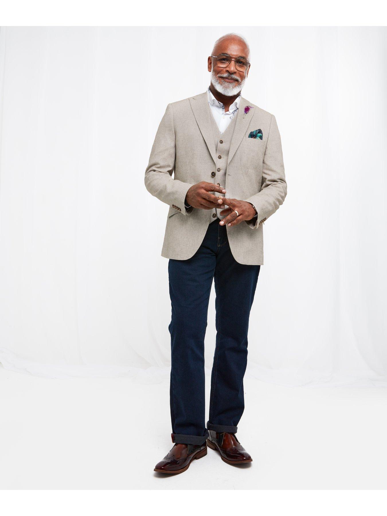  image of joe-browns-stand-out-summer-blazer-natural
