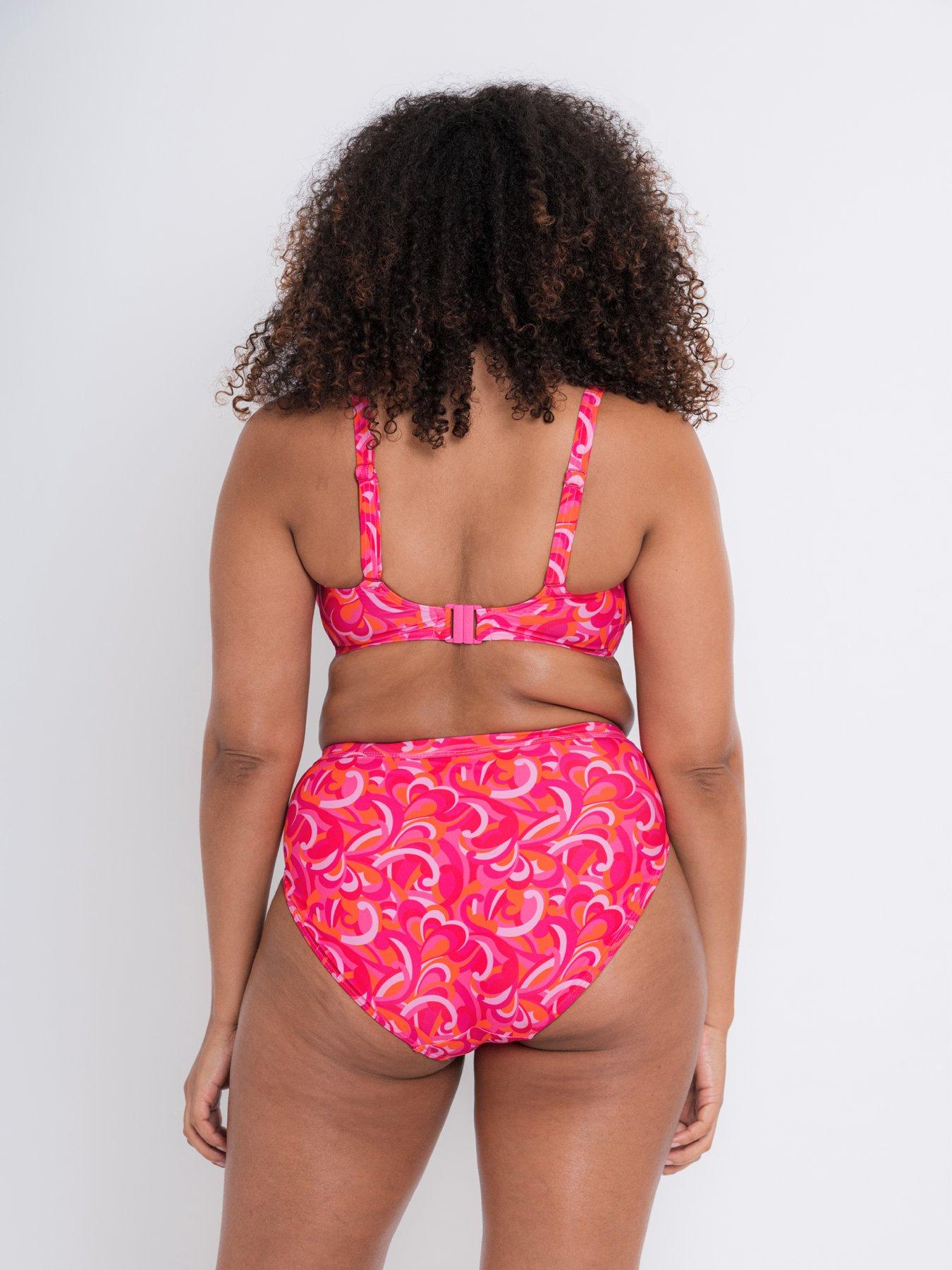  image of curvy-kate-retro-wave-balcony-bikini-print-mix