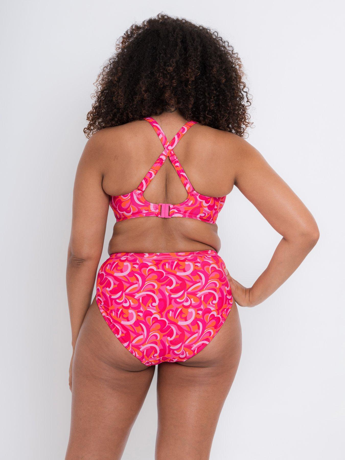  image of curvy-kate-retro-wave-balcony-bikini-print-mix