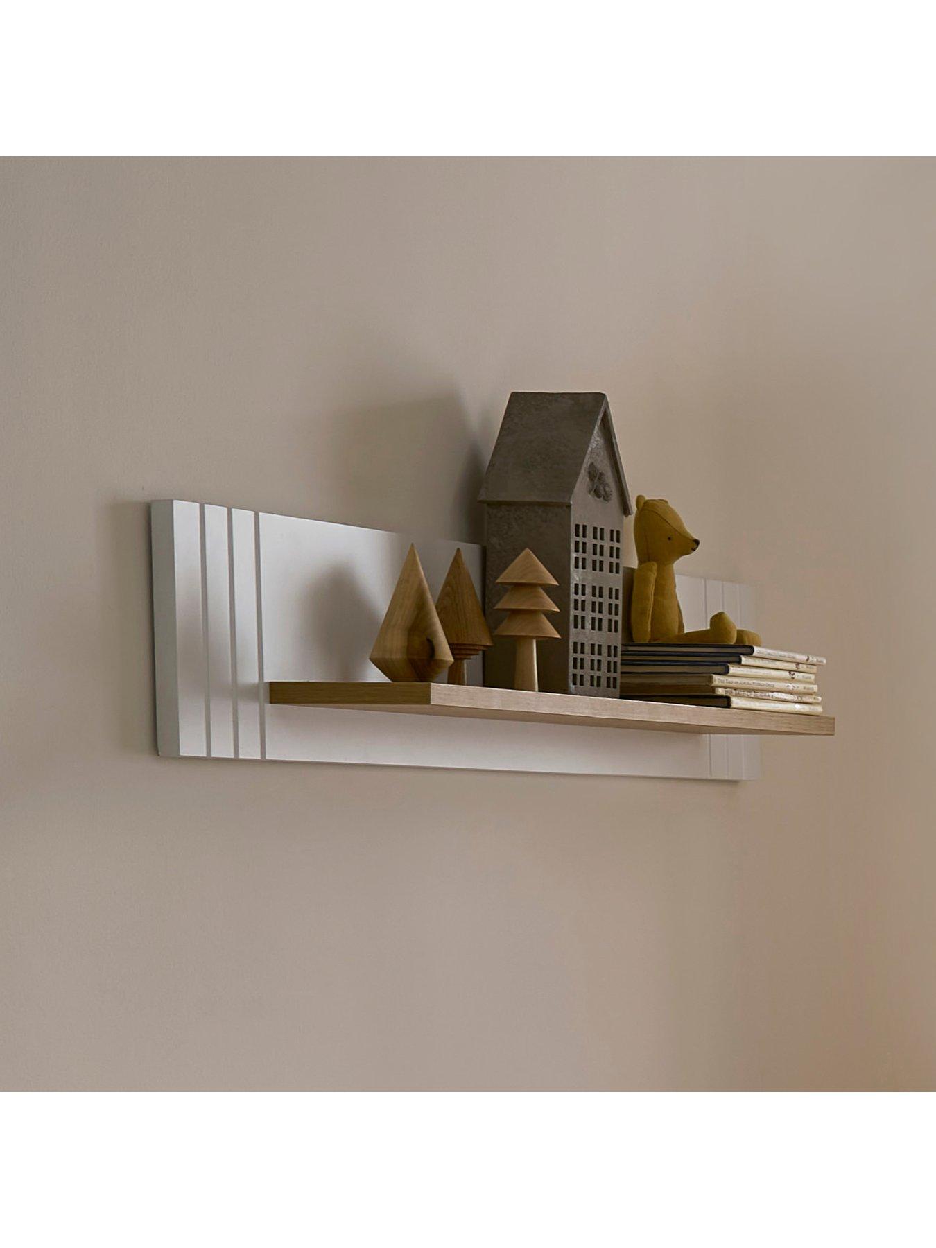 CuddleCo Rafi Nursery Shelf - Oak and White