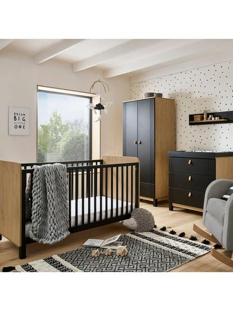 cuddleco-rafi-3-piece-nursery-furniture-set-oak-and-black
