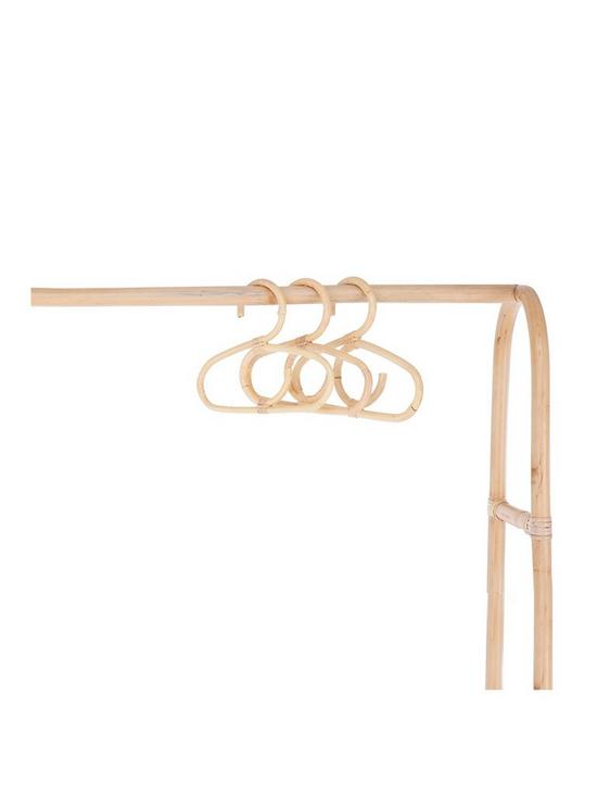 stillFront image of cuddleco-aria-set-of-9-hangers-rattan
