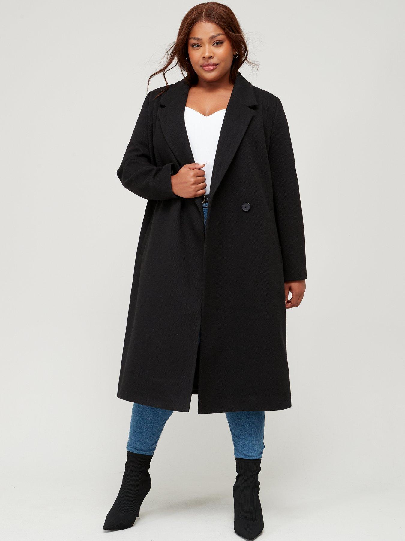 Long black 2024 evening coat