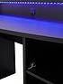  image of very-home-ayo-compact-gaming-desk-with-colour-changing-leds