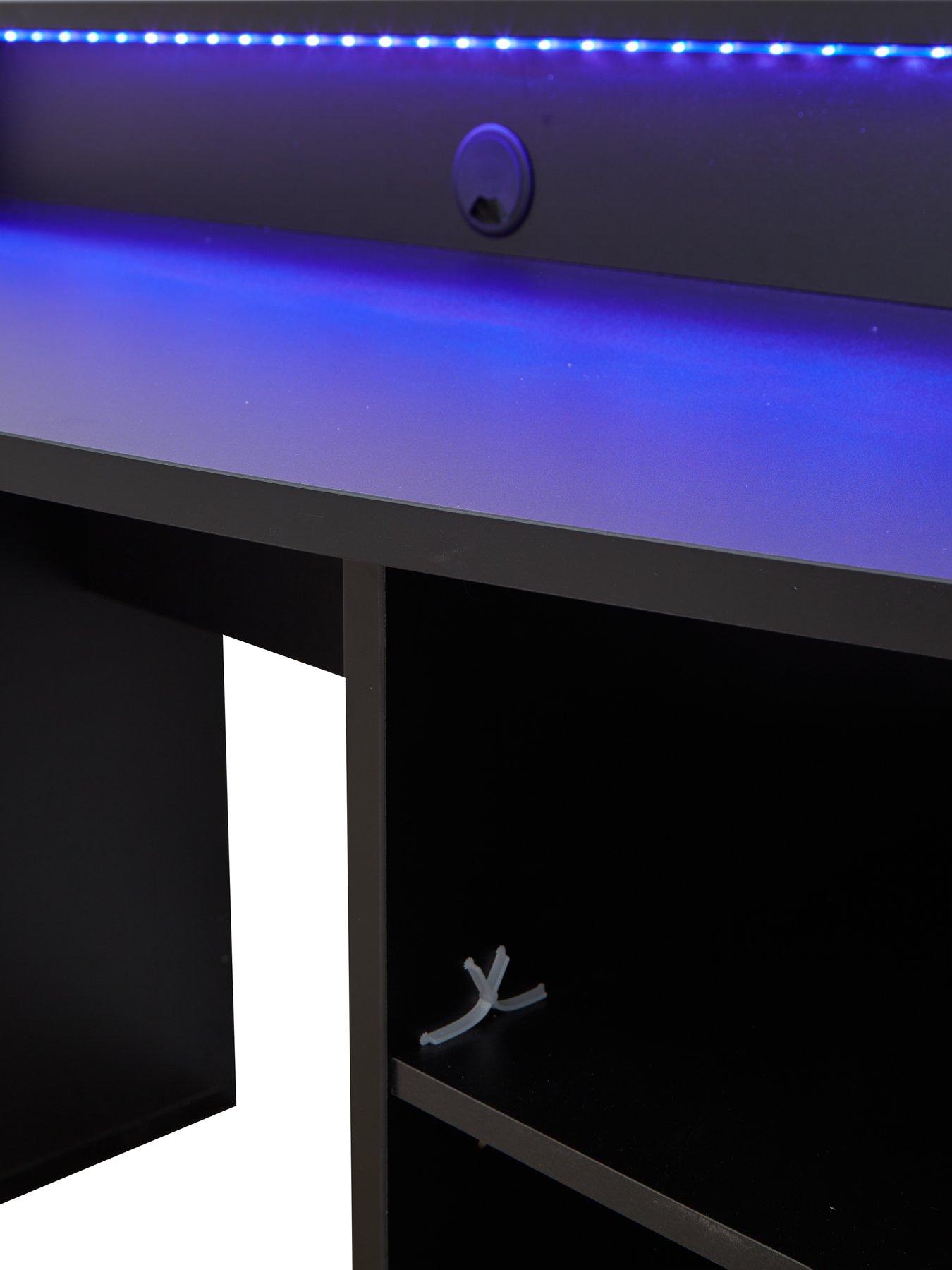 Image 5 of 6 of The Very Collection Ayo Compact Gaming Desk with Colour Changing LEDs&nbsp;- FSC&reg; Certified