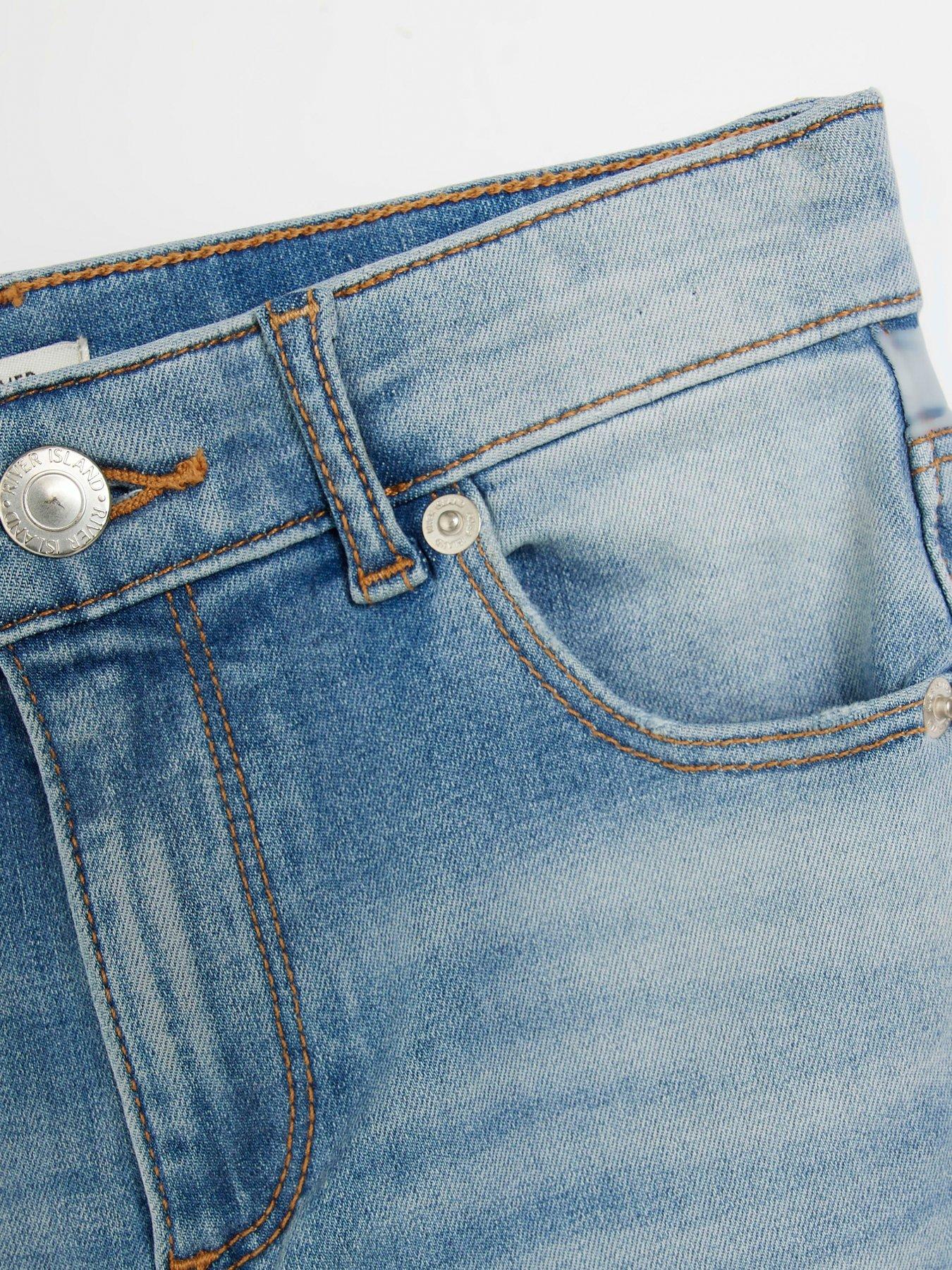  image of river-island-boys-denim-super-skinny-jeans-blue