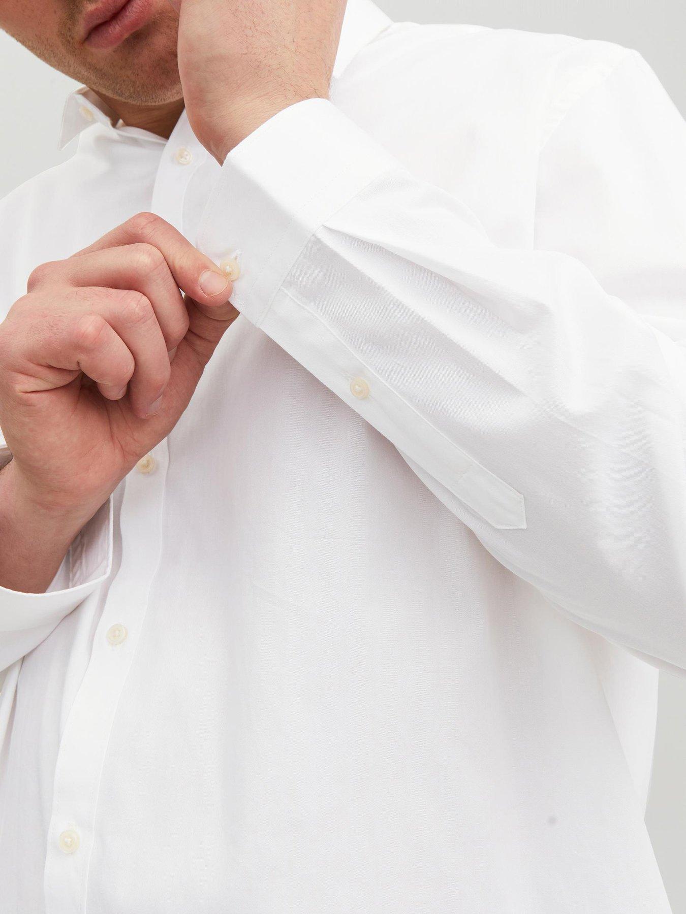  image of jack-jones-big-amptall-cardiff-shirt-white