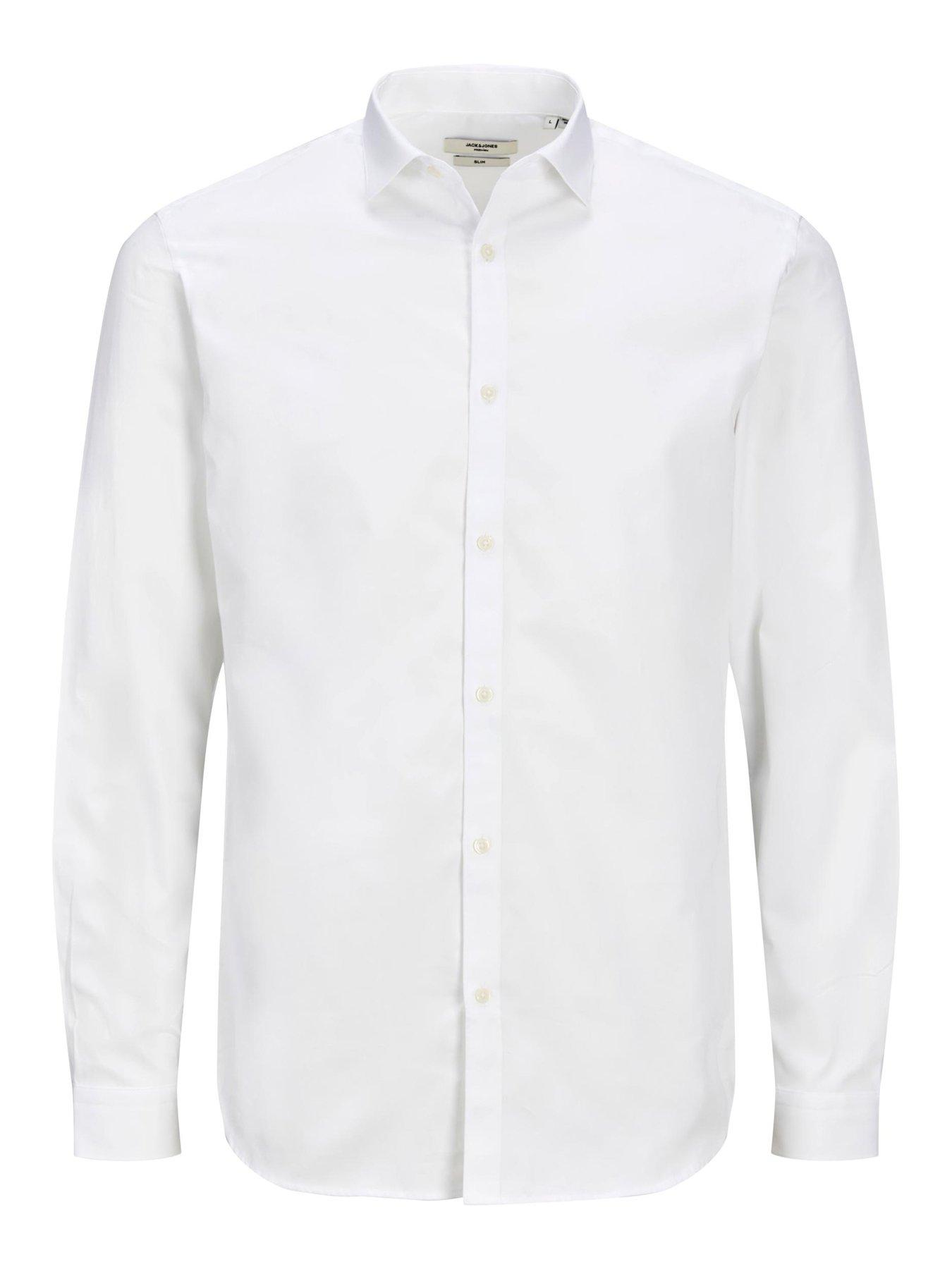  image of jack-jones-big-amptall-cardiff-shirt-white