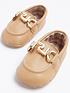  image of river-island-baby-baby-boys-pu-loafers-beige