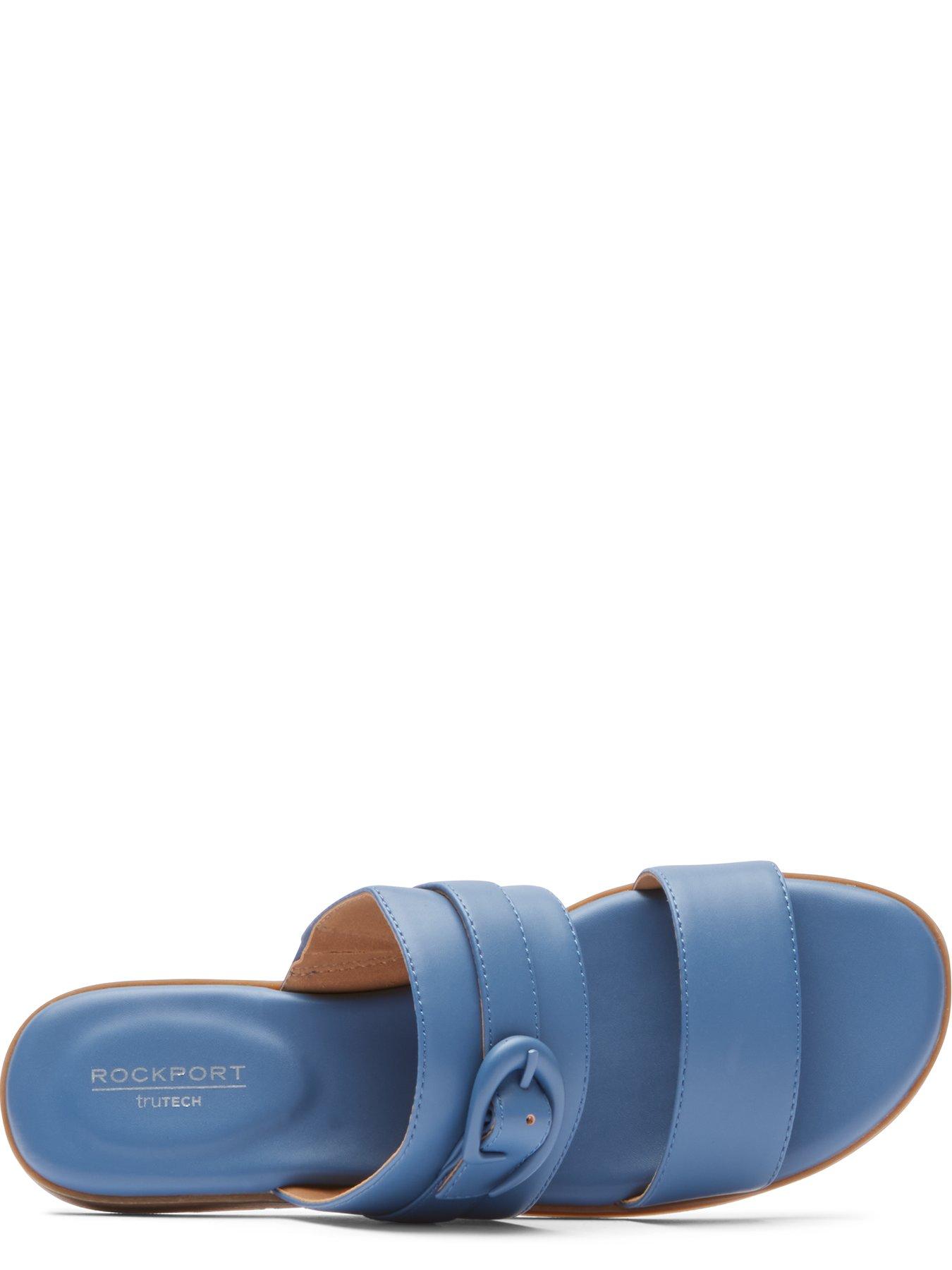 Rockport Yara Buckle Slide Bluestone Synthetic Blue littlewoods