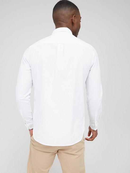 stillFront image of superdry-long-sleeve-regular-oxford-shirt-white