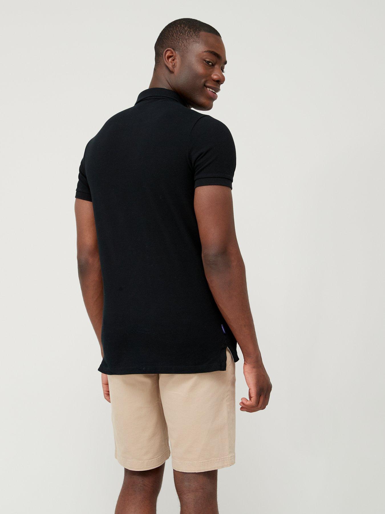  image of superdry-classic-pique-polo-shirt-black