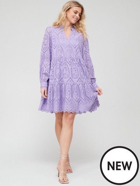 yas-yas-holi-sustainable-long-sleeve-mini-dress--lilac