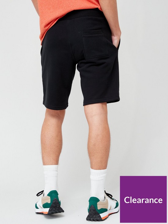 stillFront image of superdry-vintage-logo-jersey-shorts-black