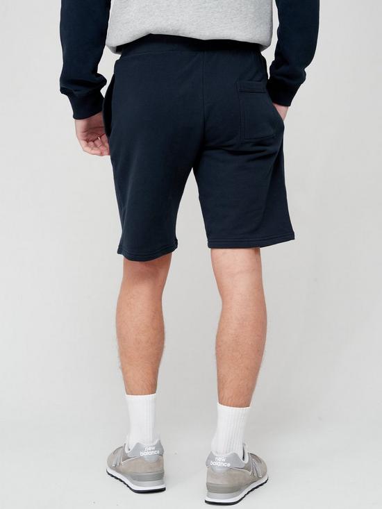 stillFront image of superdry-vintage-logo-jersey-shorts-navy
