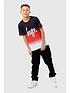  image of hype-boys-black-red-fade-script-t-shirt