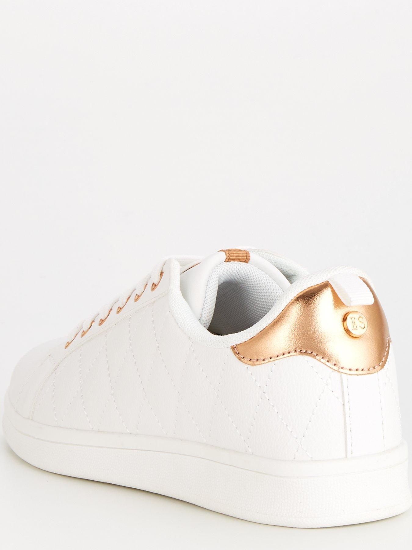  image of elle-by-v-by-very-elle-sports-for-very-quilted-trainer-white