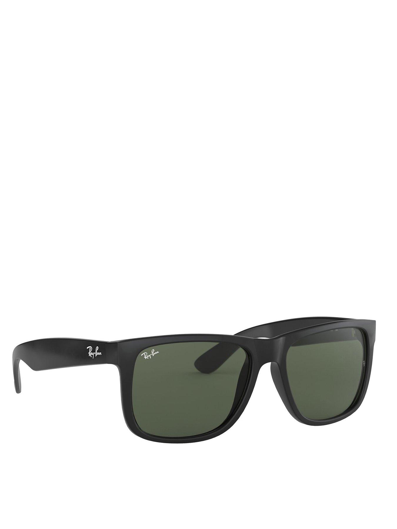  image of ray-ban-0rb4165-justin-square-sunglasses-black